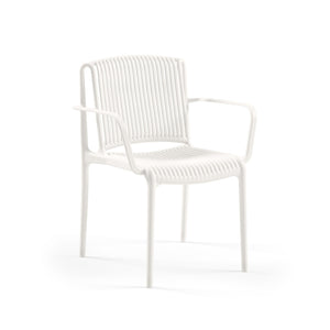 Tilia Armchair Nes Stackable Monoblock Plastic Chair for Garden, Balcony, Outdoor, Poolside, Cafe