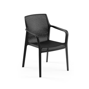 Tilia Armchair Briza - Stackable Monoblock Plastic Chair for Garden, Balcony, Outdoor Use